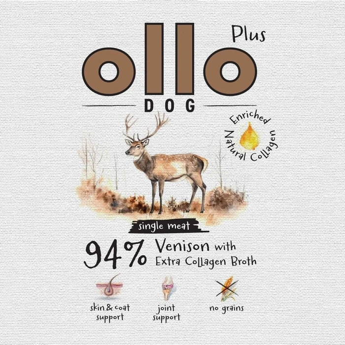 OLLO Plus Collagen Mono Deer - Υγρή Τροφή για Σκύλους 800 g