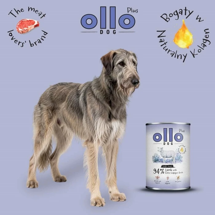 OLLO Plus Collagen Mono Lamb - Υγρή Τροφή για Σκύλους με Αρνί 800 g