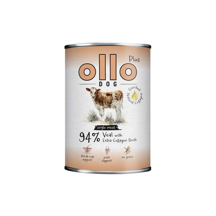 OLLO Plus Collagen Mono Μοσχάρι - Υγρή τροφή για ενήλικες σκύλους - 800 g