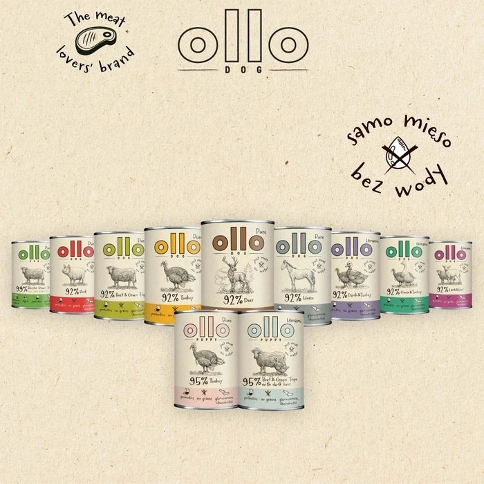 OLLO Pure Horse Mono - Υγρή Τροφή για Σκύλους 850 g (Άλογο)
