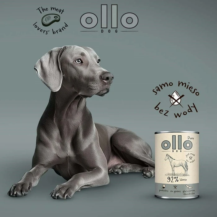 OLLO Pure Horse Mono - Υγρή Τροφή για Σκύλους 850 g (Άλογο)