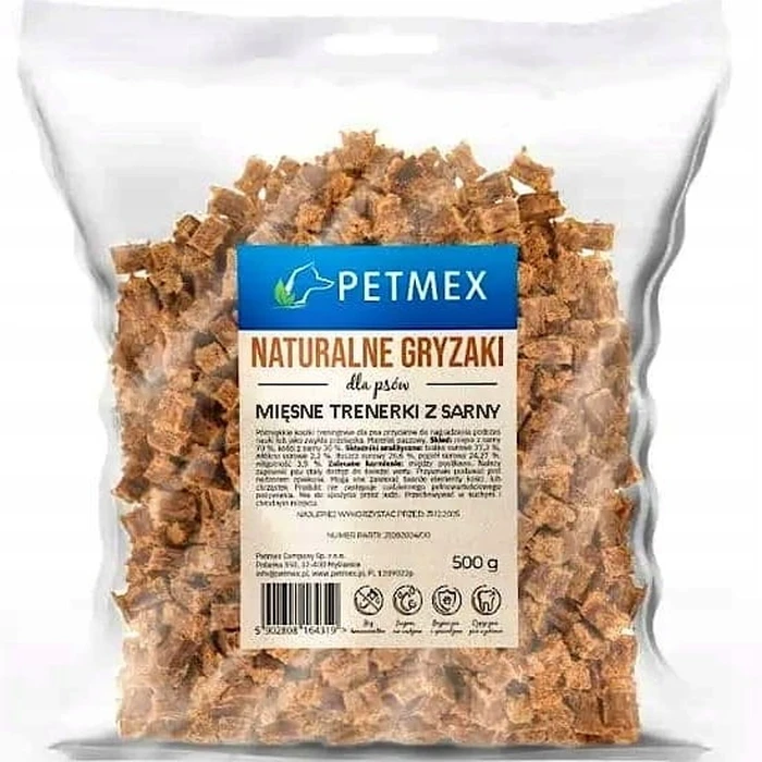 PETMEX λιχουδιές από κρέας ελαφιού για σκύλους - 500 g