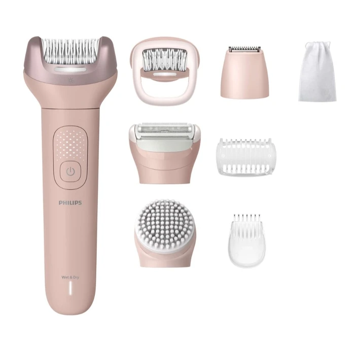 Philips Epilator Series 9000 BRE719/00 - Αποτριχωτική Συσκευή Ασύρματη Wet & Dry (Ροζ)