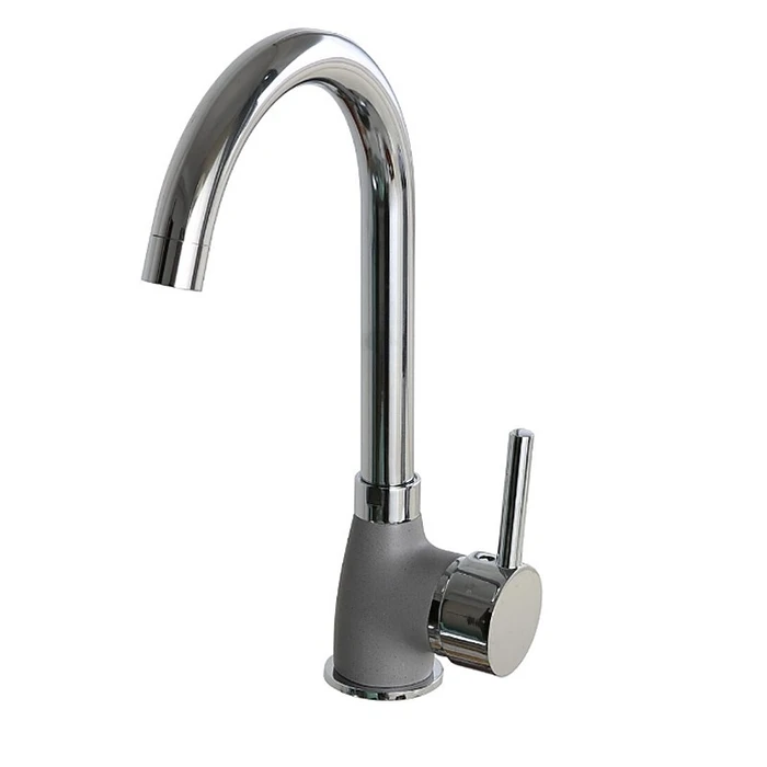 PYRAMIS BELLO DUO kitchen mixer tap granite grey