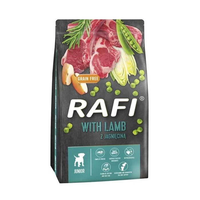 RAFI Junior με αρνί - Ξηρά τροφή για κουτάβια - Dolina Noteci - 3 kg