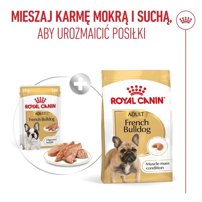 ROYAL CANIN French Bulldog Adult Digestive Health Loaf Box - Υγρή τροφή για Σκύλους - 12 x 85 g
