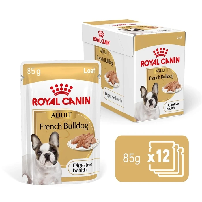 ROYAL CANIN French Bulldog Adult Digestive Health Loaf Box - Υγρή τροφή για Σκύλους - 12 x 85 g