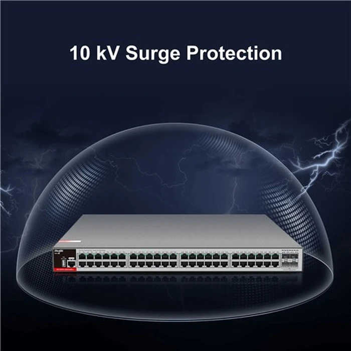 Ruijie Networks RG-S2915-48GT4MS-L Διαχειριζόμενος (Managed) L2 διακόπτης 48 θυρών Gigabit, Γκρι