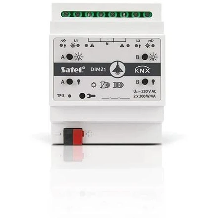 Satel KNX‑DIM21 DIN-rail KNX Dimming Actuator