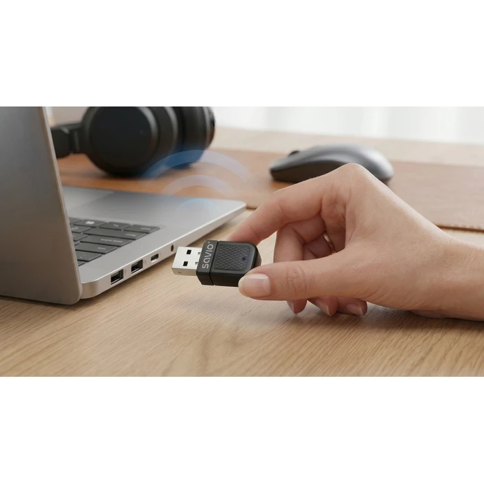 Savio BT-070 USB 2.0 Bluetooth Adapter (Black)