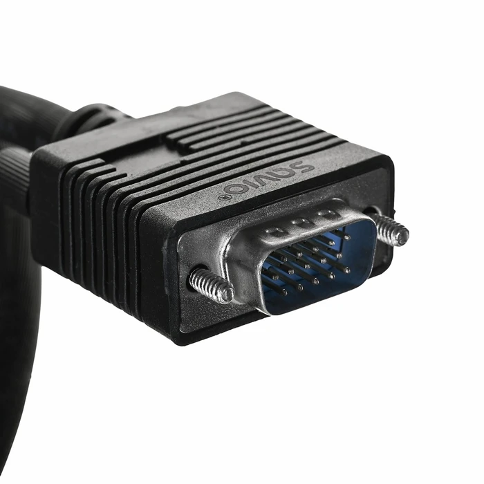 Savio CL-202 VGA cable 1.8 m Black