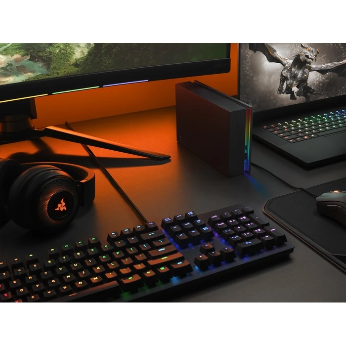 Seagate FireCuda Gaming Hub 8 TB εξωτερικός σκληρός δίσκος USB 3.2 Gen 1 (USB-C / USB-A / Micro‑B) Μαύρος