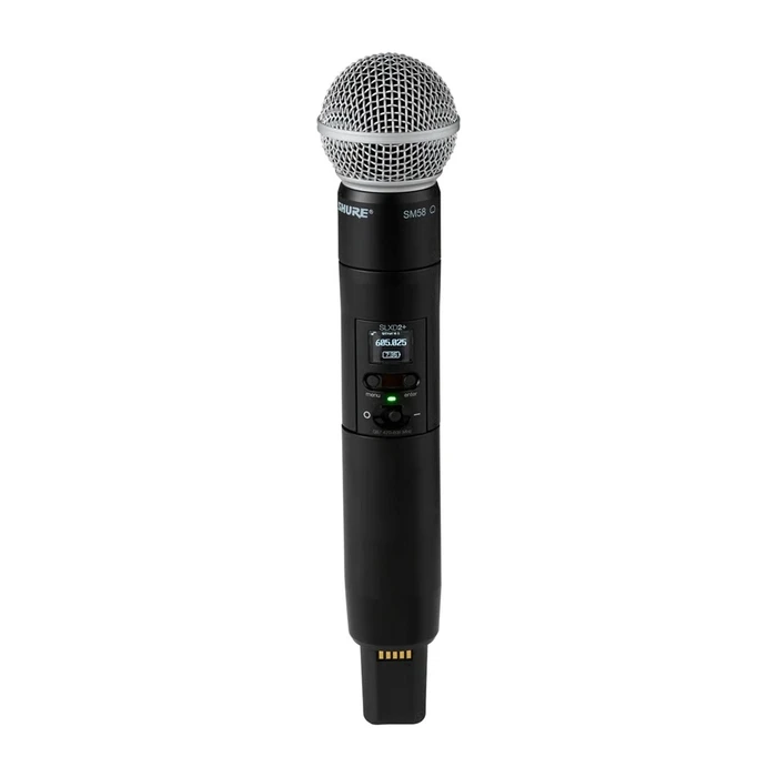 Shure SLXD24+E/58-G65 Digital Wireless System with Handheld Transmitter/Microphone (470-606 MHz)