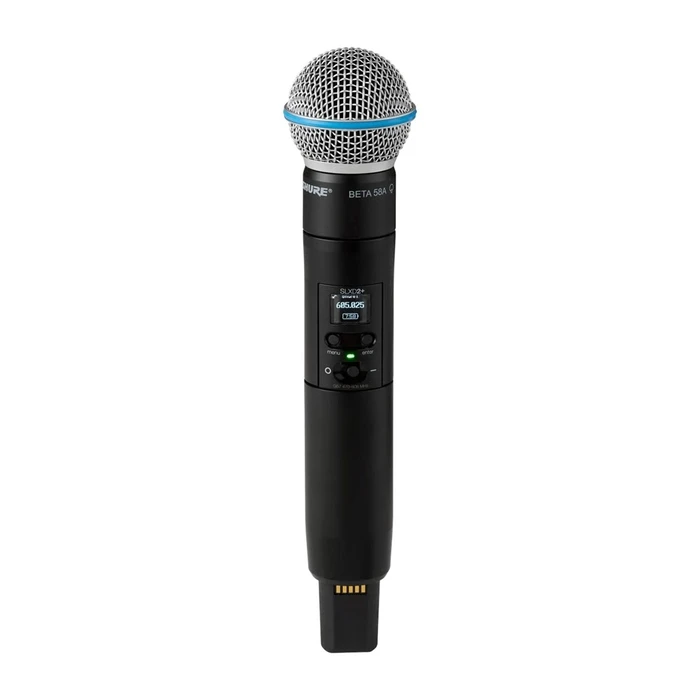 Shure SLXD24D+E/B58-G65 - Διπλό Ψηφιακό Ασύρματο Σύστημα με 2 Χειρολαβές Μικρόφωνα (470 - 606 MHz)