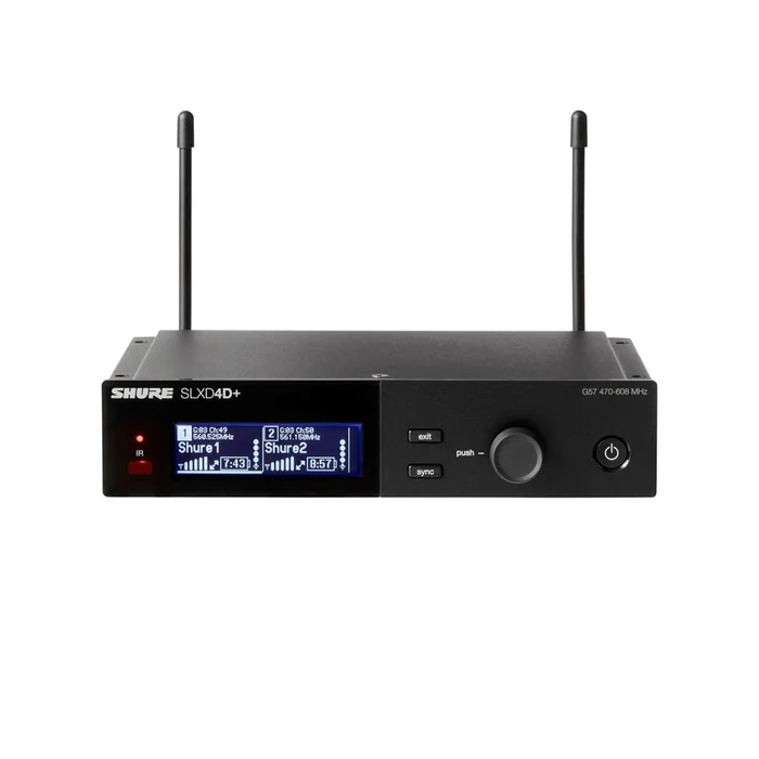 Shure SLXD24D+E/B58-G65 - Διπλό Ψηφιακό Ασύρματο Σύστημα με 2 Χειρολαβές Μικρόφωνα (470 - 606 MHz)
