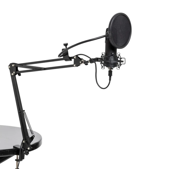 STAGG SUM45 Set - USB Microphone Set with Stand, Shock Mount, Pop Filter and USB Cable