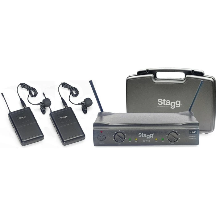 Stagg SUW 50 LL FH EU Ασύρματο UHF σύστημα μικροφώνου - Μαύρο