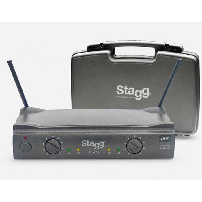 Stagg SUW 50 MM FH EU Wireless UHF System – 2x Handheld Microphones, Black