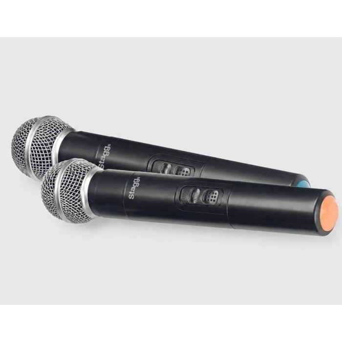 Stagg SUW 50 MM FH EU Wireless UHF System – 2x Handheld Microphones, Black