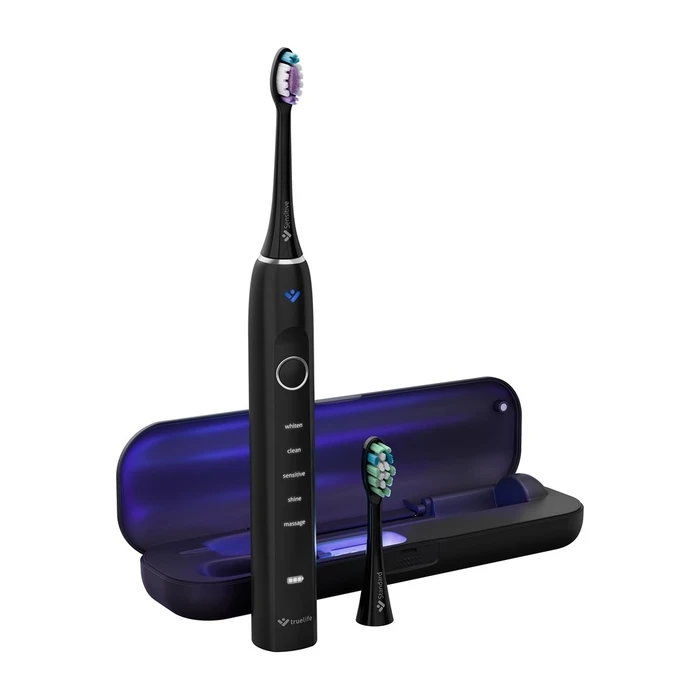 TrueLife SonicBrush Clean70 UV Duo Sonic Toothbrush (Duo, 2 handles) – Black / White