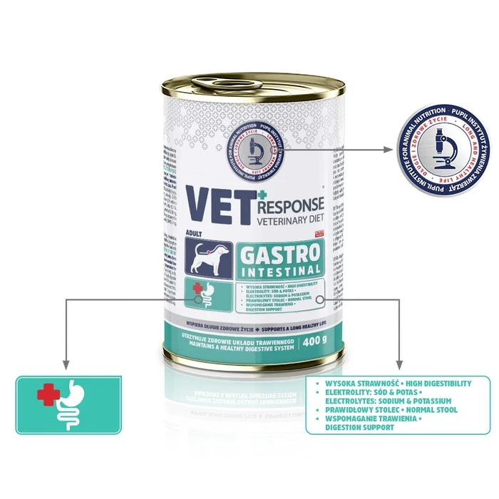 VET RESPONSE Gastrointestinal - Wet Dog Food 400 g (Turkey)