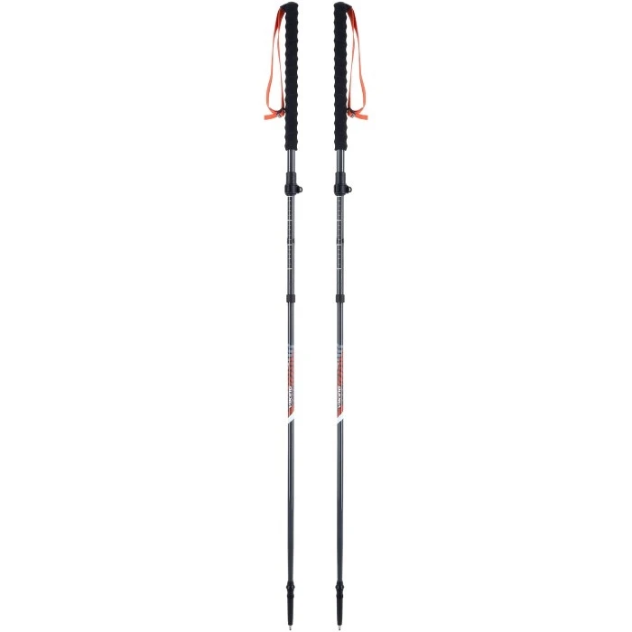 VIKING Kivi 2.0 Μονόζυγα Μπαστούνια Trekking Ρυθμιζόμενα 47–140 cm, Σετ 2, Γκρι/Μαύρο