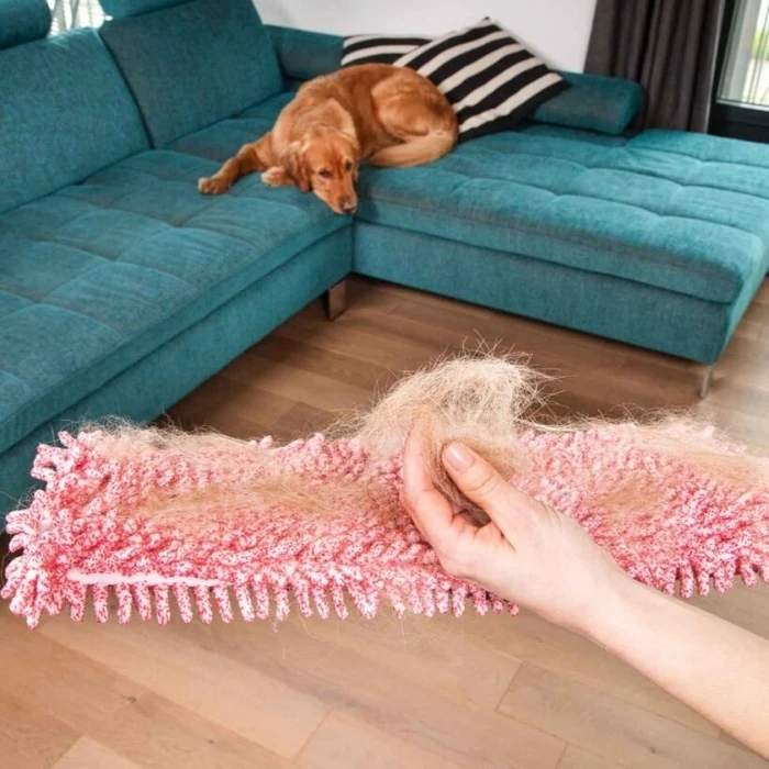 Vileda Pet Pro - Σφουγγαρίστρα για τρίχες και τρίχωμα κατοικιδίου (Κόκκινο)