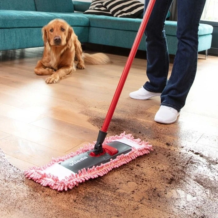 Vileda Pet Pro - Σφουγγαρίστρα για τρίχες και τρίχωμα κατοικιδίου (Κόκκινο)