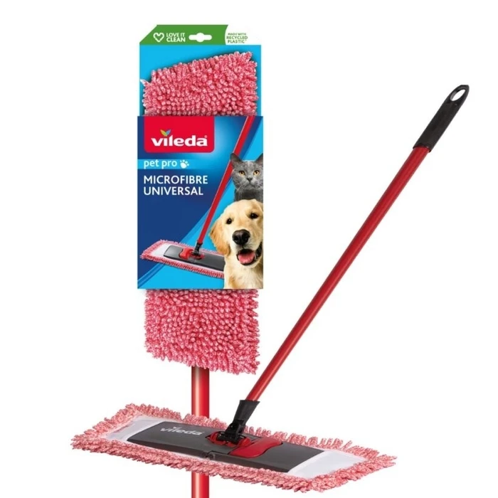 Vileda Pet Pro - Σφουγγαρίστρα για τρίχες και τρίχωμα κατοικιδίου (Κόκκινο)