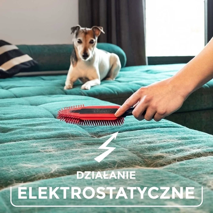 Vileda PET PRO Electrostatic Brush for Pet Hair (Red/Black)