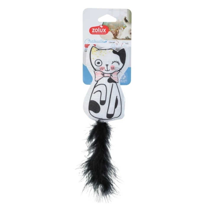 ZOLUX Chatouille Cat Toy with Feathers and Catnip - 13 cm