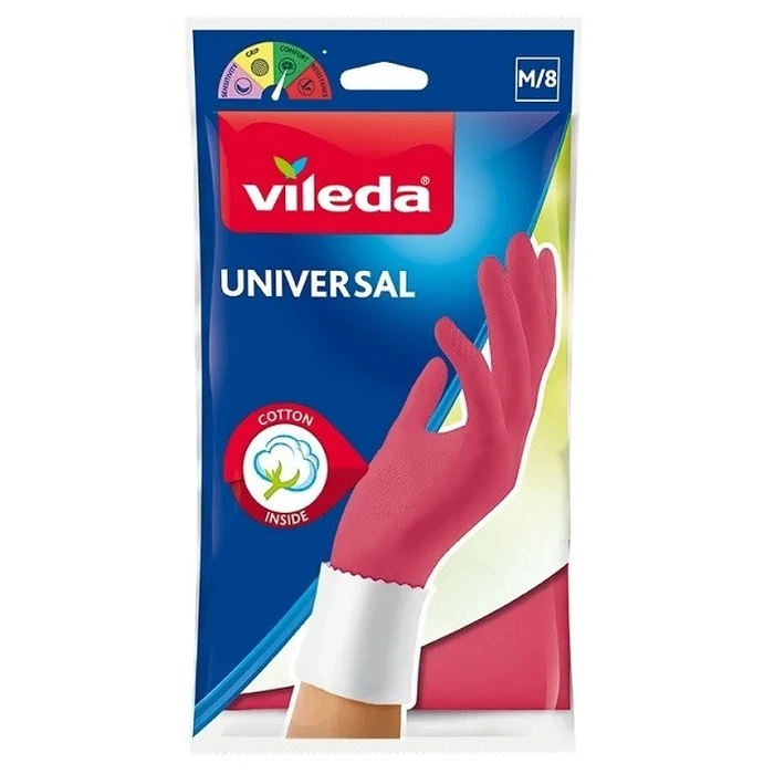 Vileda Universal Gloves M (Medium) - Pink