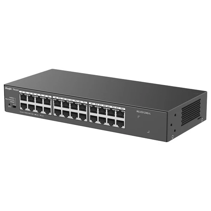 Διακόπτης Ruijie RG-ES124G-L 24 θυρών Unmanaged L2 Gigabit Ethernet (Μαύρο)