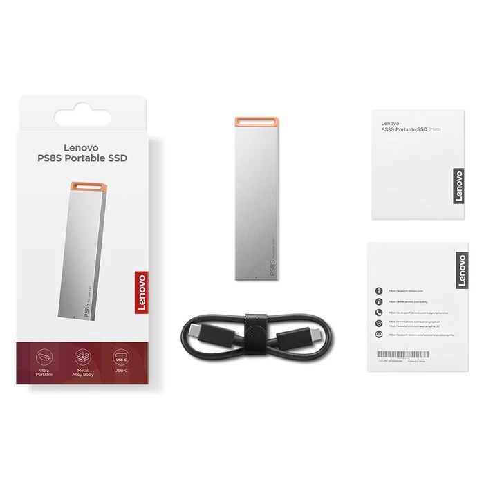Εξωτερικός SSD Lenovo 2TB USB Type-C 3.2 Gen 2 Γκρι (μοντέλο 4XB1T88413)
