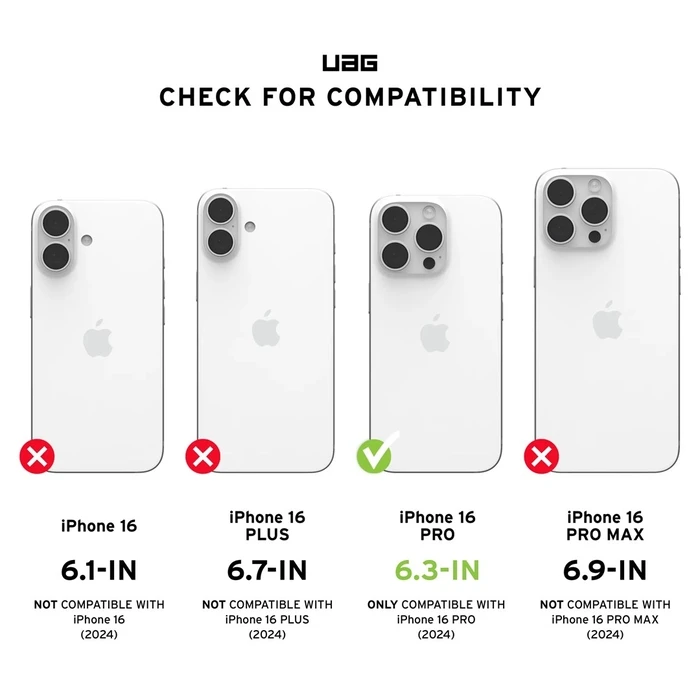 Urban Armor Gear Plasma XTE mobile phone case 16 cm (6.3") Cover Black, Orange - UAG AW82-09H (MagSafe compatible)