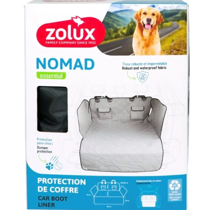Κάλυμμα Πορτμπαγκάζ Zolux Nomad - Προστατευτικό για Σκύλους, Γκρι