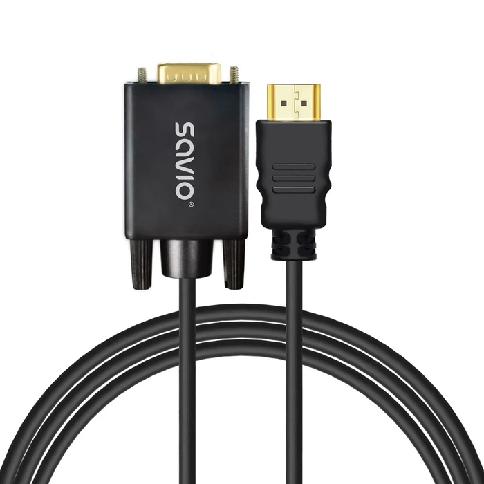 Καλώδιο Savio CL-197 HDMI Type A (Standard) σε VGA, 1.8 μ., Μαύρο