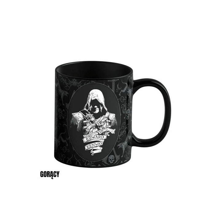 Κούπα Heat Reveal Good Loot Assassin's Creed Black Flag Resynced - Edward Kenway 480 ml Μαύρο