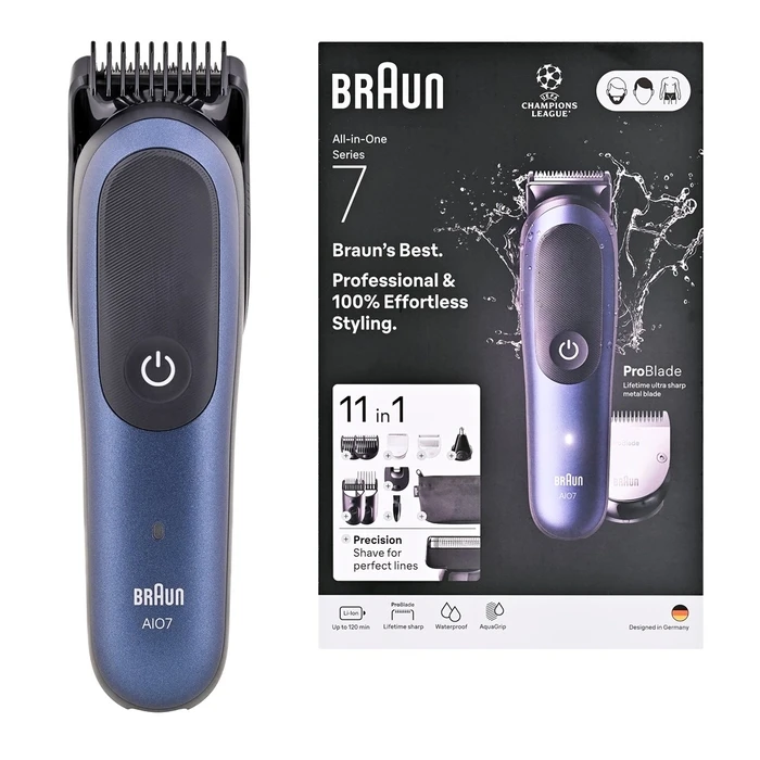 Κουρευτική μηχανή Braun All-in-One Series 7 AIO7540 - Μπλε