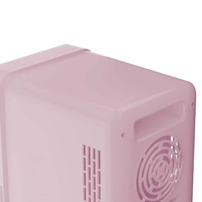 ELLE 4L Mini Fridge with LED Make-Up Mirror, Purple - Elle Home (ESDAFX04PUEU)
