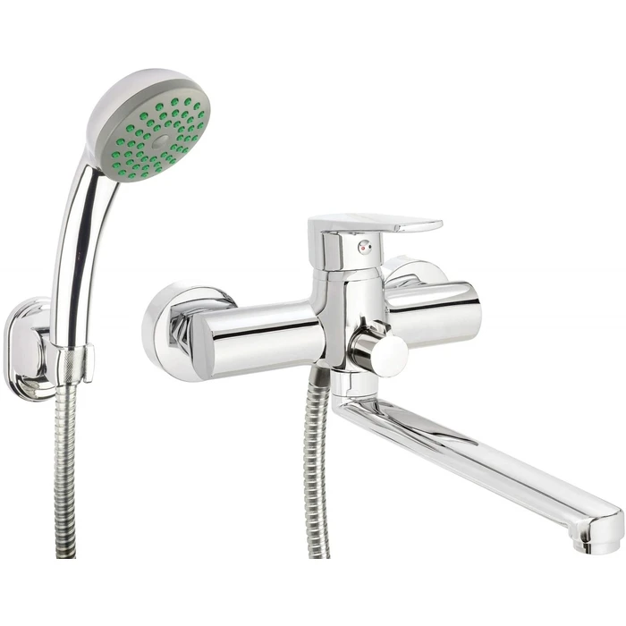 Deante Wall-mounted Washbasin & Bath Mixer with Shower Set, BUT 057M