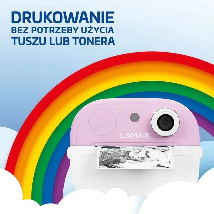 Παιδική φωτογραφική μηχανή LAMAX InstaKid2 Play, ροζ