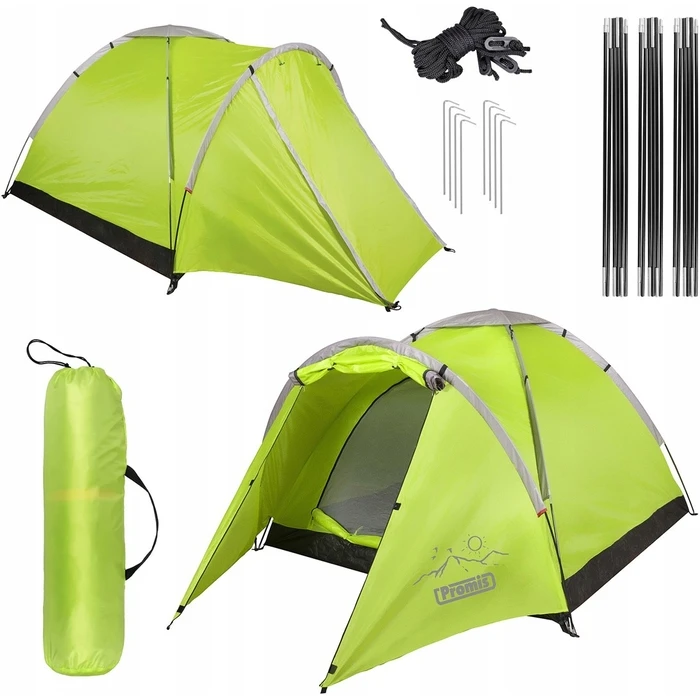Σκηνή Camping Promis Alpenair Pro NT80 2x2m (3 ατόμων) με δίχτυ κουνουπιών