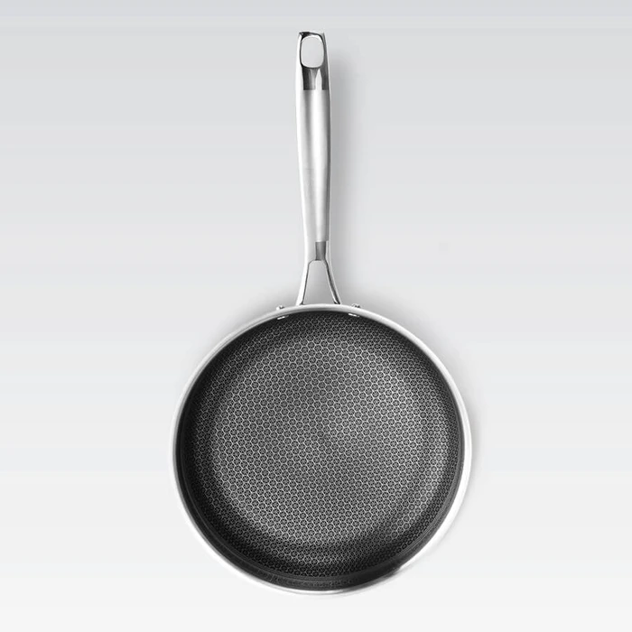 Τηγάνι Maestro Wave 28 cm (MR-1212-28) από ανοξείδωτο χάλυβα και αλουμίνιο