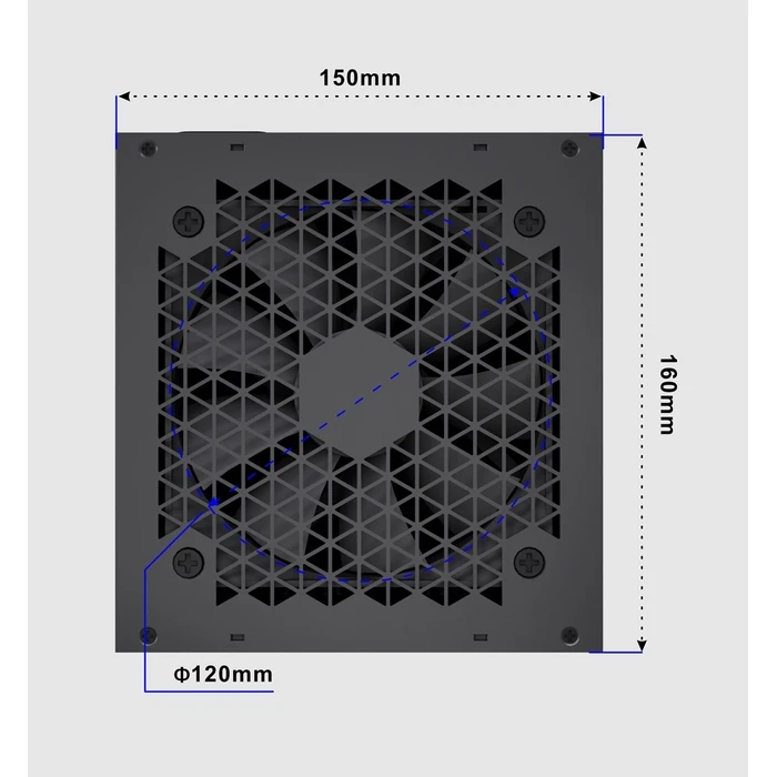 Τροφοδοτικό Gembird Fornax Power 750W 80+ Gold Modular Μαύρο