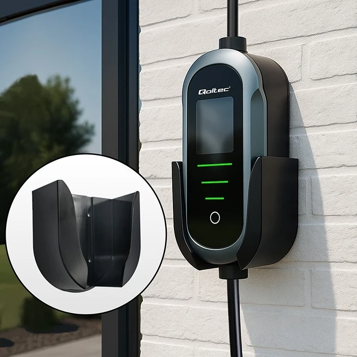 Φορητός φορτιστής ηλεκτρικών οχημάτων Qoltec 11 kW Type 2, 5 m, Wi‑Fi (TUYA / Smart Life)
