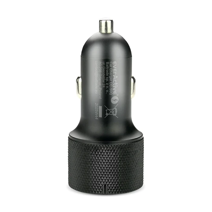 Φορτιστής Αυτοκινήτου everActive CC-50Q USB-A QC3.0 + USB-C PD 75W