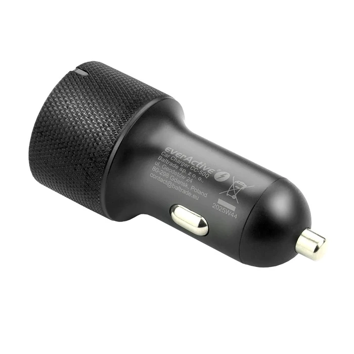Φορτιστής Αυτοκινήτου everActive CC-50Q USB-A QC3.0 + USB-C PD 75W