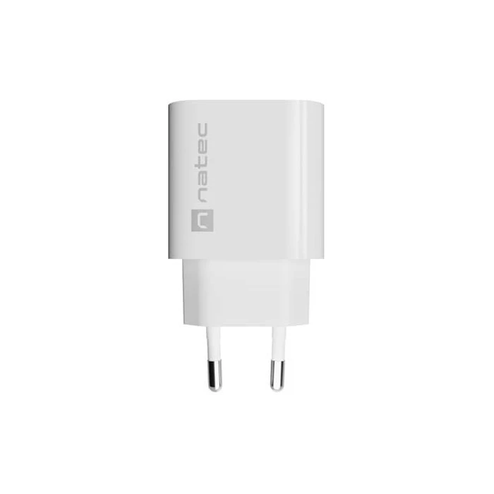 Φορτιστής Τοίχου Natec Ribera 18W (USB-A + USB-C) Λευκός