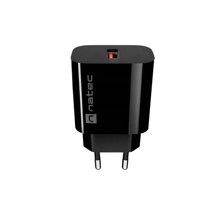 Φορτιστής Τοίχου Natec Ribera 1x USB-A 18W Μαύρος